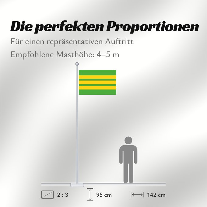 Proportionen der Flagge: Nieuw-Lekkerland	Dutch municipality of Nieuw-Lekkerland
