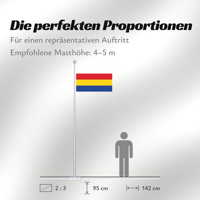 Proportionen der Flagge: Reeuwijk	Dutch town of Reeuwijk