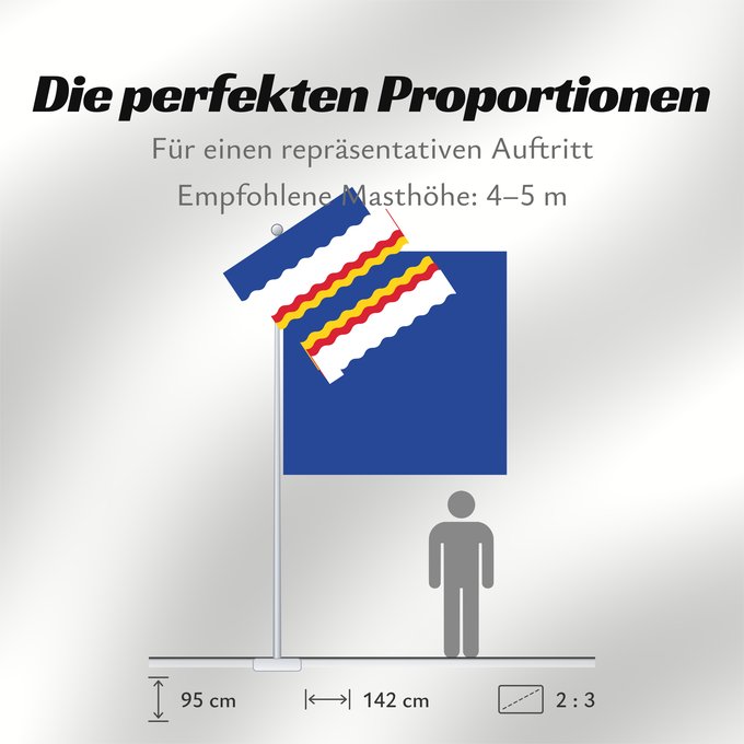 Proportionen der Flagge: Ten Boer	Dutch municipality of Ten Boer