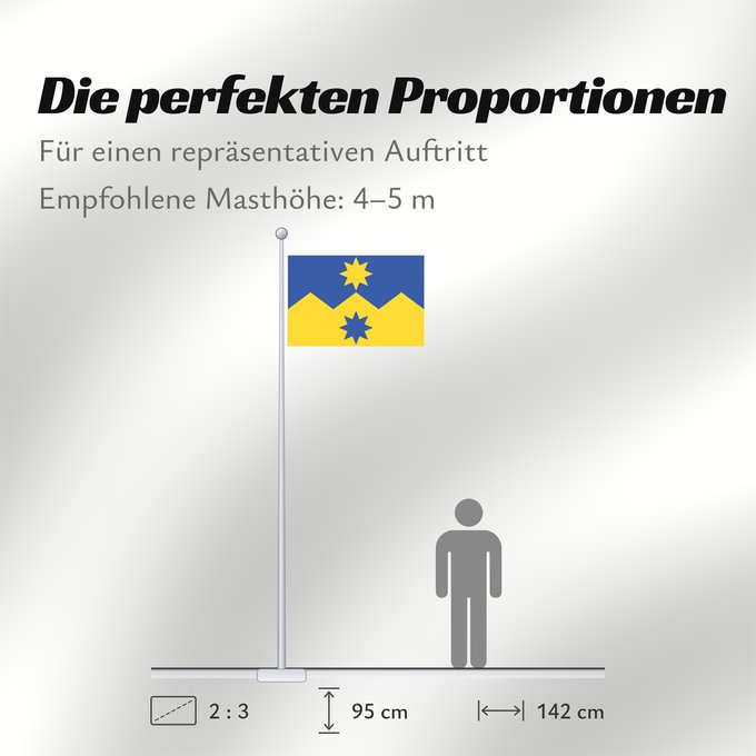Proportionen der Flagge: Otago Otago Region of New Zealand