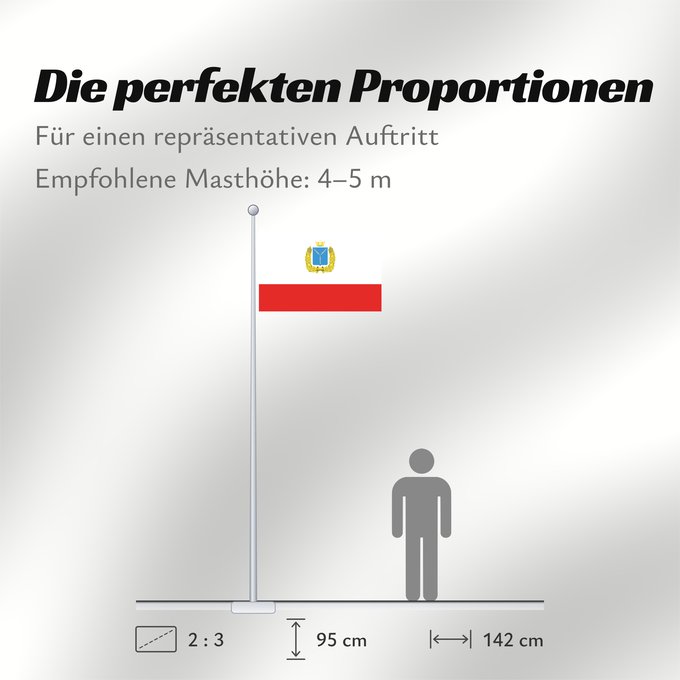 Proportionen der Flagge: Saratov Oblast	Oblast de Saratov	Óblast de Sarátov	Oblast Saratow
