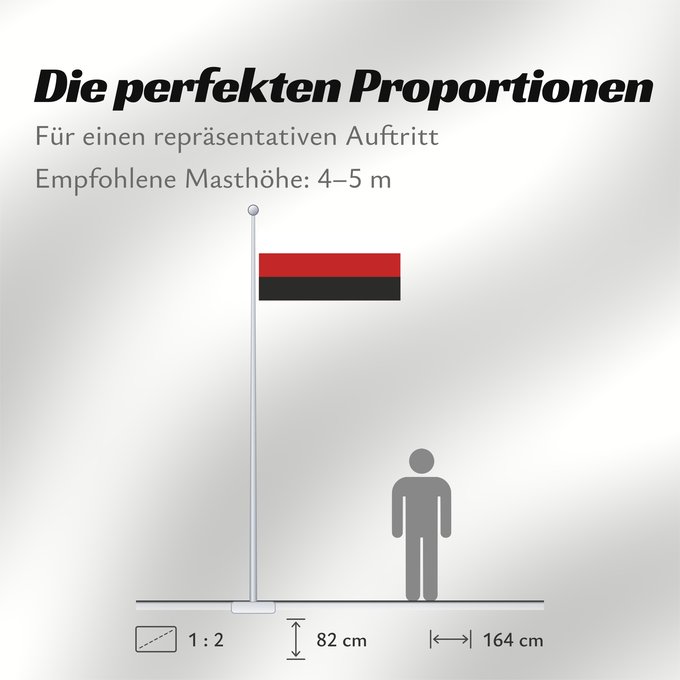 Proportionen der Flagge: Erzya