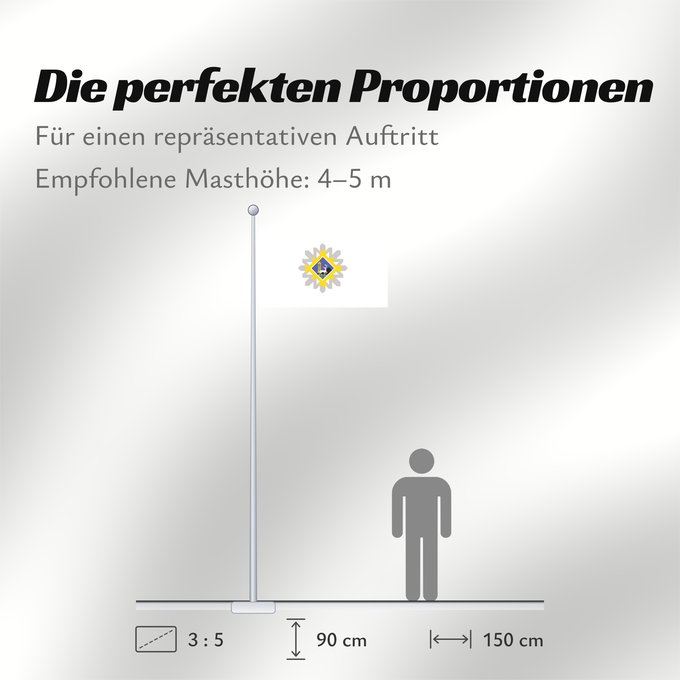 Proportionen der Flagge: Inta Флаг Инты