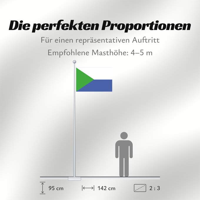 Proportionen der Flagge: Khabarovsk Krai-2	Khabarovsk Krai