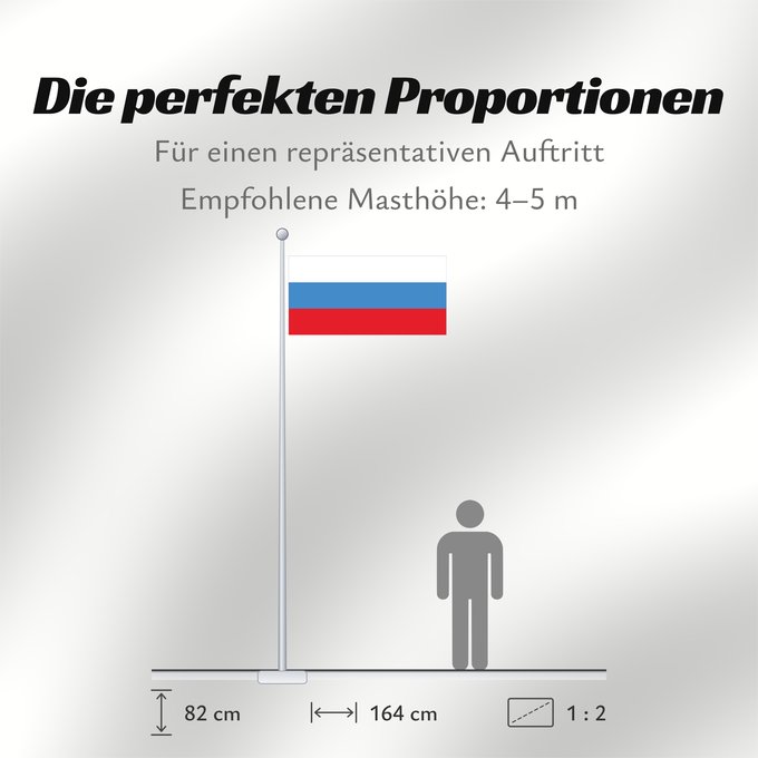 Proportionen der Flagge: Russia 1991-1993