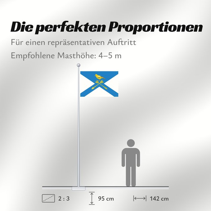 Proportionen der Flagge: Tugulym Тугулымский городской округ