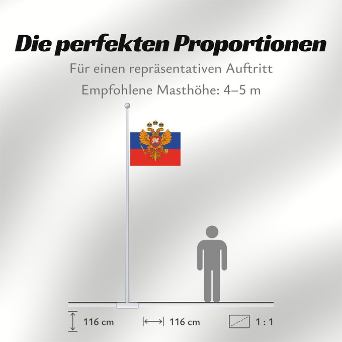Proportionen der Flagge: Tzar of Muscovia Tzar of Muscovia approximately 1693 Флаг Царя Московского около 1693 года