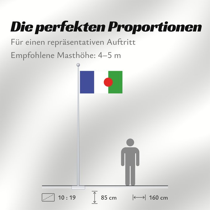 Proportionen der Flagge: Poble Batwa Batwa people Peuple Batwa Pueblo Batwa Batwa-Volk Popolo Batwa