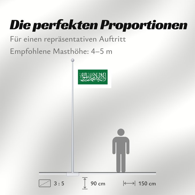 Proportionen der Flagge: Nejd 1926 Nejd from 1926 to 1932 Nejd (1926-1932) Nedschd (1926-1932) علم نجد من عام ١٣٤٤ حتى عام ١٣٥٠
