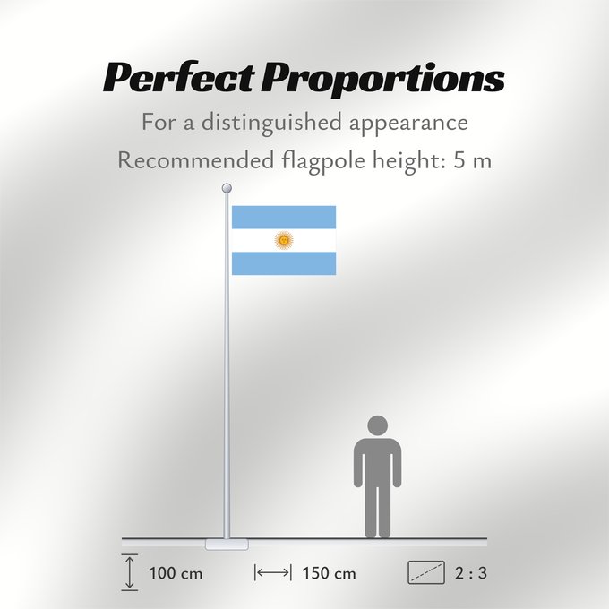 Flag Proportions: Argentina Argentin La Argentina Argentinien Dell Argentina Argentinië Argentyny আর্জেন্টিনার পতাকা Argentine آرژانتین پرچم Argentiinan Airgintín Флаг Аргентины Argentíny Argentinas Прапор Аргентини 阿根廷国旗