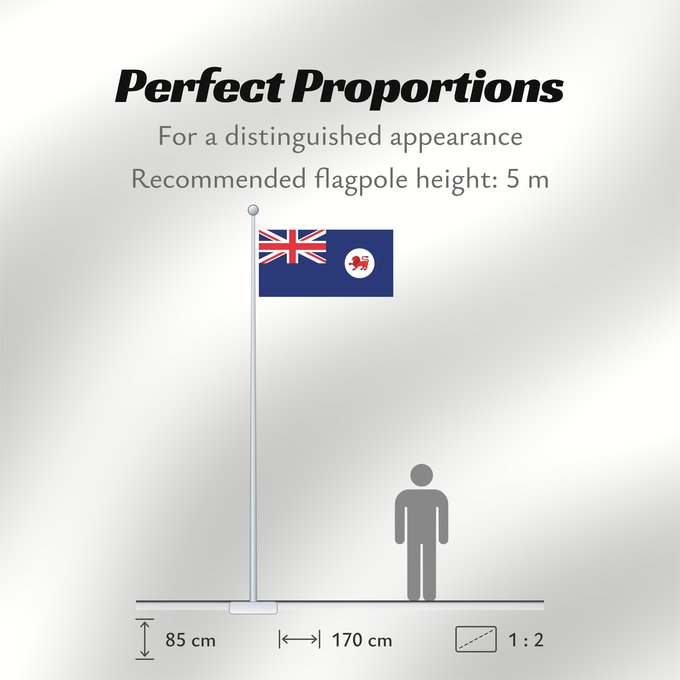 Flag Proportions: Tasmania Tasmanie Tasmanien