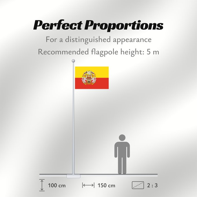 Flag Proportions: Prague flag with CoA Prague flag with coats of arms Prague Praga Prahy se znakem Prahy