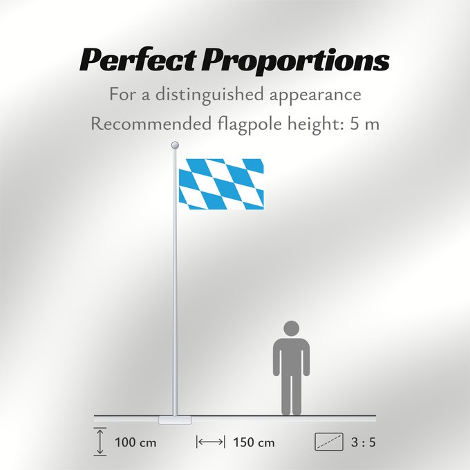 Flag Proportions: Bavaria lozengy The lozengy variant of the flag of Bavaria Bavaria Die Rautenflagge des Freistaates Bayern seit 1971. Das Seitenverhältnis ist nicht vorgegeben Baviera Bavorska