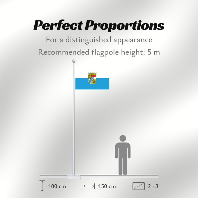 Flag Proportions: Bavaria  state	Bavaria	Baviera