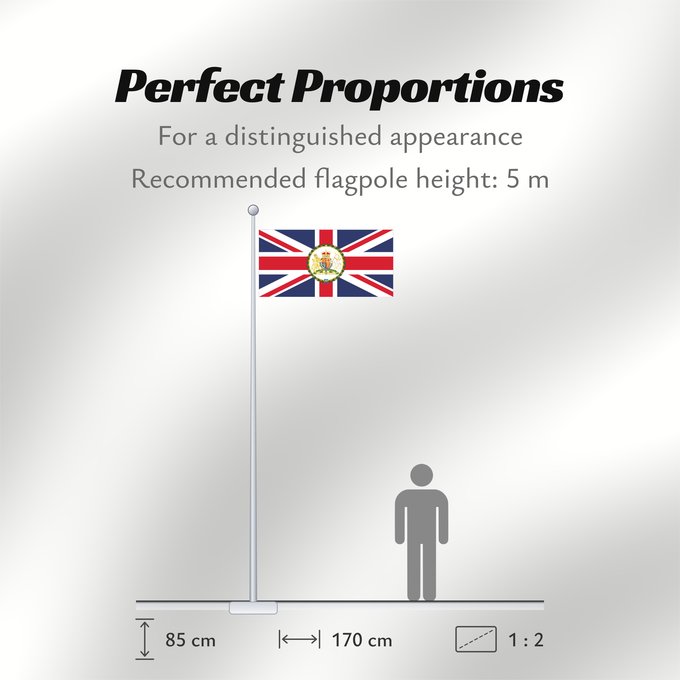 Flag Proportions: British Ambassador British diplomatic flag used on the British Embassies British Ambassador Ensign Ambasciatore britannico Ensign