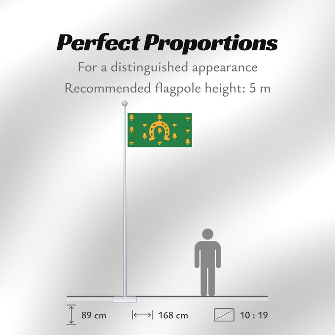 Flag Proportions: Rutland  older colours	Rutland	comté de Rutland