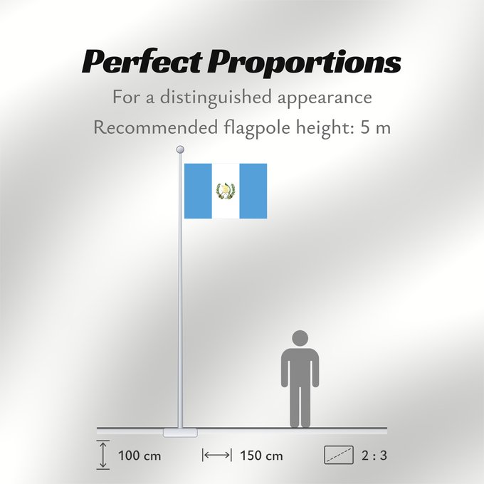 Flag Proportions: Guatemala Guatemala, official since 1871 Guatemala, officiel depuis 1871 Guatemala, official desde 1871 Watimala wiphala Guatemala, oficial des de 1871 Guatemalas Guatemalo Guatemalako bandera Gwatemala In pāmitl Cuauhtēmallān Watimala unancha Флаг Гватем