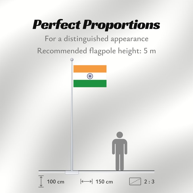 Flag Proportions: India Inde Indien