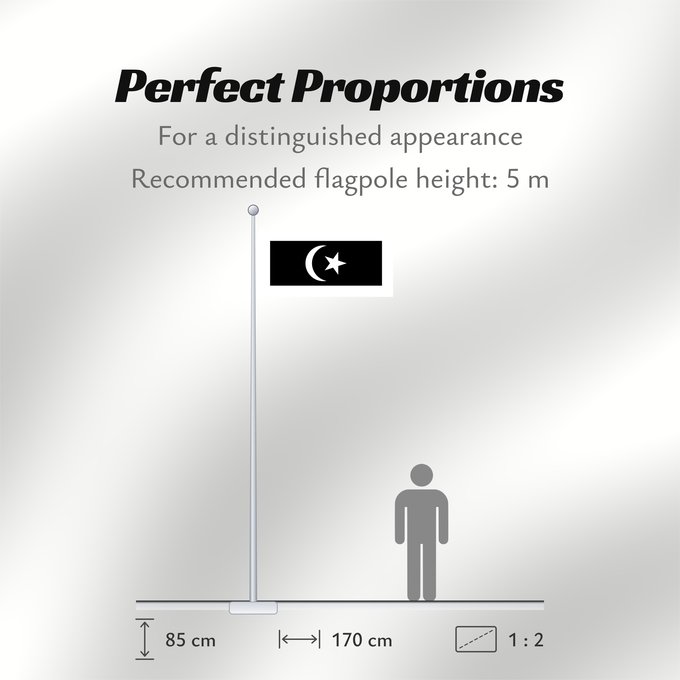 Flag Proportions: Terengganu Malaysian state Terengganu