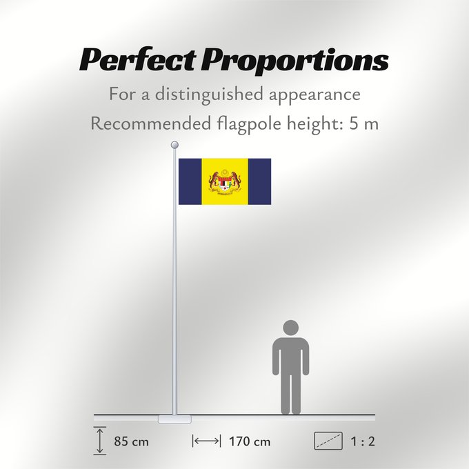 Flag Proportions: Putrajaya Putrajaya, Malaysia Putrajaya