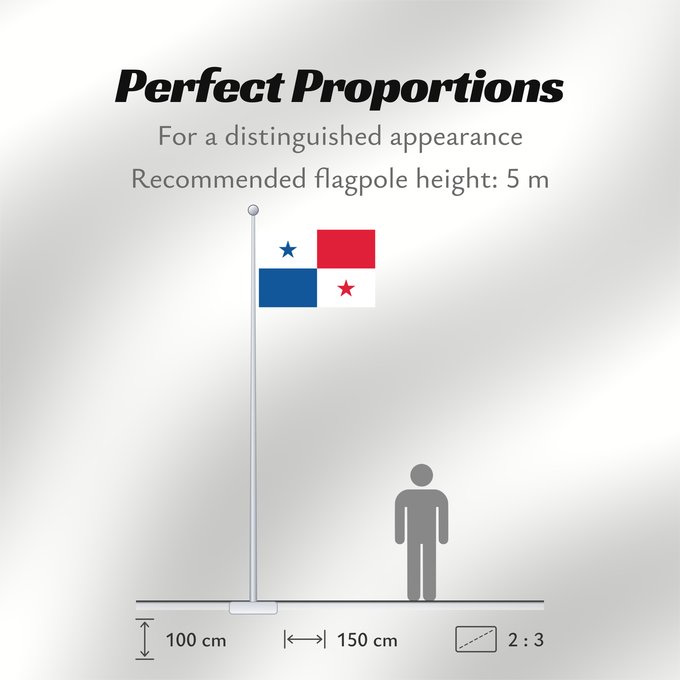 Flag Proportions: Panama Panamá Panamy علم پَنما Paname Da Panamas Panamo Флаг Панамы