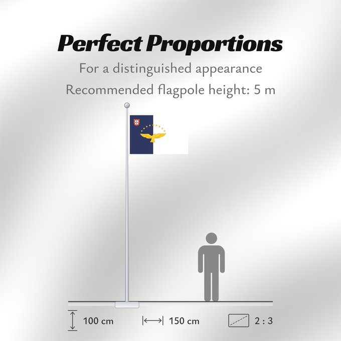 Flag Proportions: Azores	Azores flag	Açores	Azoren	Azzorre	Dos Açores