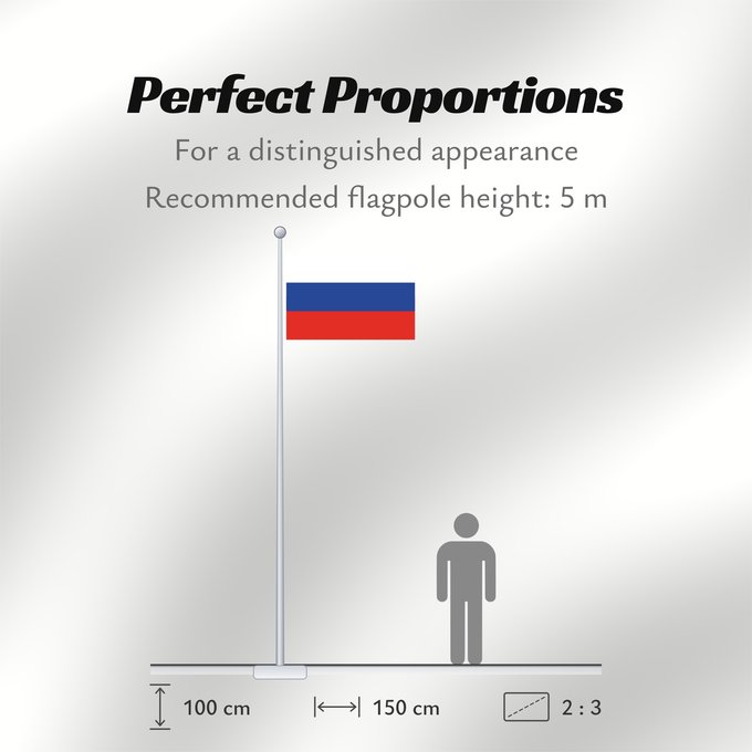 Flag Proportions: Russia Russian Federation Russie Rusia Russische Föderation