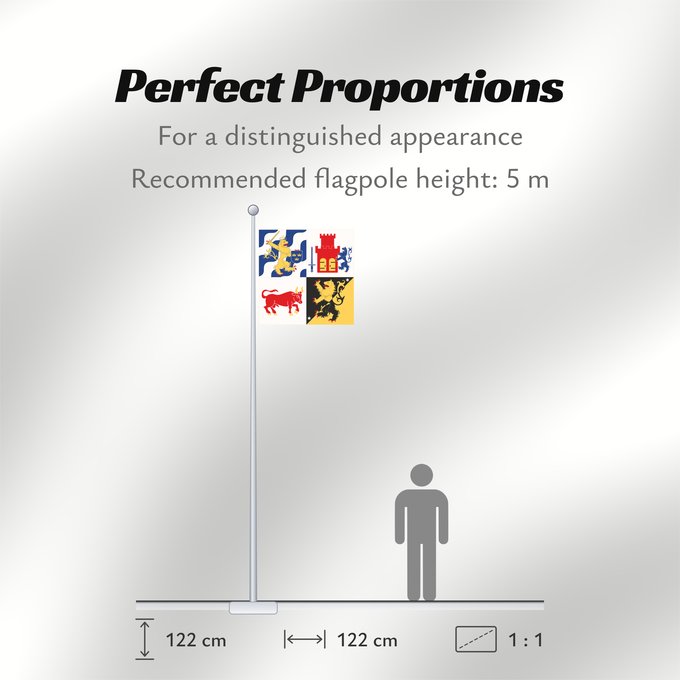 Flag Proportions: Västra Götalands län vapenflagga Västra Götaland County in Sweden comté de Västra Götaland provincia de Västra Götaland Västra Götalands län Västra Götaland County Västra Götalands läns vapenflagga