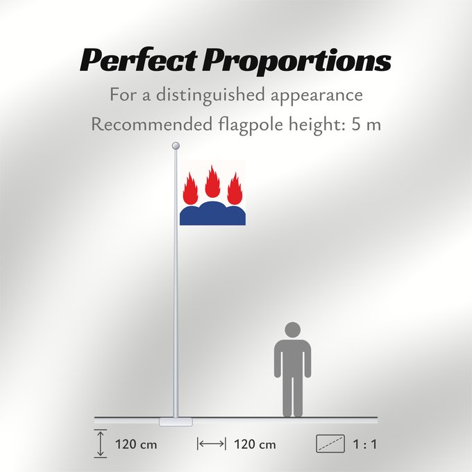 Flag Proportions: Västmanlands län