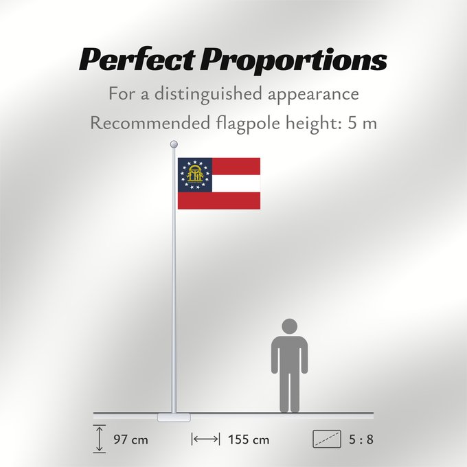 Flag Proportions: State of Georgia Georgia