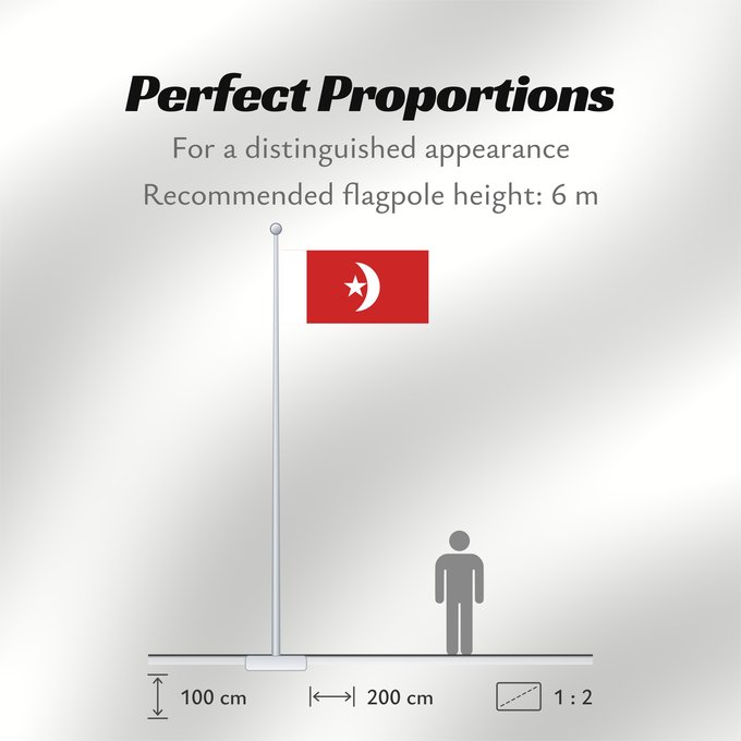 Flag Proportions: Umm al-Qaiwain Umm al-Quwain علم إمارة أم القيوين