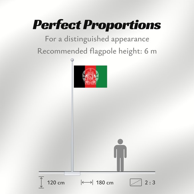 Flag Proportions: Afghanistan 2013–2021 Islamic Republic of Afghanistan République Islamique d Afghanistan República Islámica de Afganistán Islamischen Republik Afghanistan Afghanistan República Islâmica do Afeganistão Afganistanu علم أفغانستان Afganistana ئاڵای ئەفغانستا