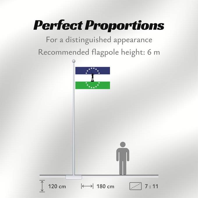 Flag Proportions: Rio negro no oficial Rio Negro (unofficial) Río Negro (non officiel) Río Negro (no oficial) Rio Negro (inoffiziell) Río Negro (non ufficiale) Usada extraoficialmente en la provincia de rio negro
