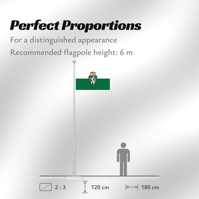 Flag Proportions: Styria	White-green. Colours of the state of Styria	Styrie	Estiria	Weiß-grün. Landesfarben der Steiermark	Stiria