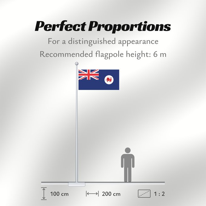 Flag Proportions: Tasmania Tasmanie Tasmanien