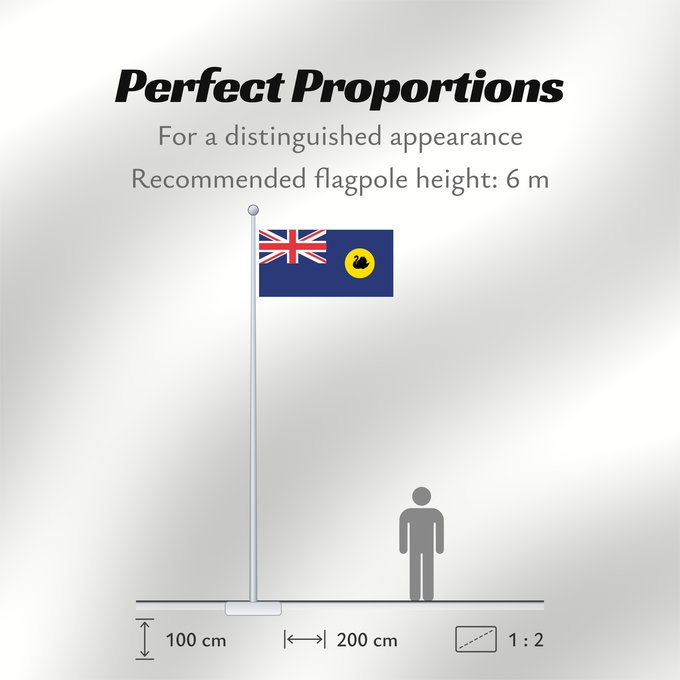 Flag Proportions: Western Australia	Australie-Occidentale	Australia Occidental	Westaustralien
