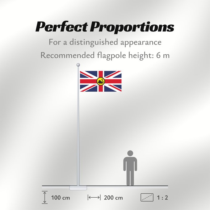 Flag Proportions: Dominion of Westralia  secession movement	Dominion of Westralia (secession movement)	Domination de Westralia (mouvement sécessionniste)	Dominio de Westralia (movimiento secesionista)	Dominion of Westralia (Sezessionsbewegung)	Dominio del Westralia (movime