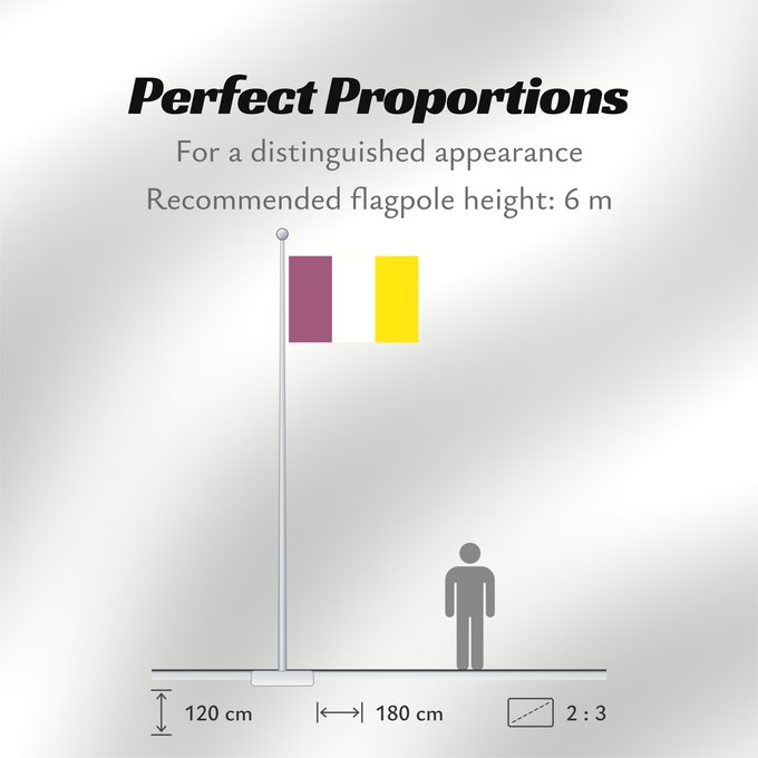 Flag Proportions: Ath Belgian commune of Ath Aat
