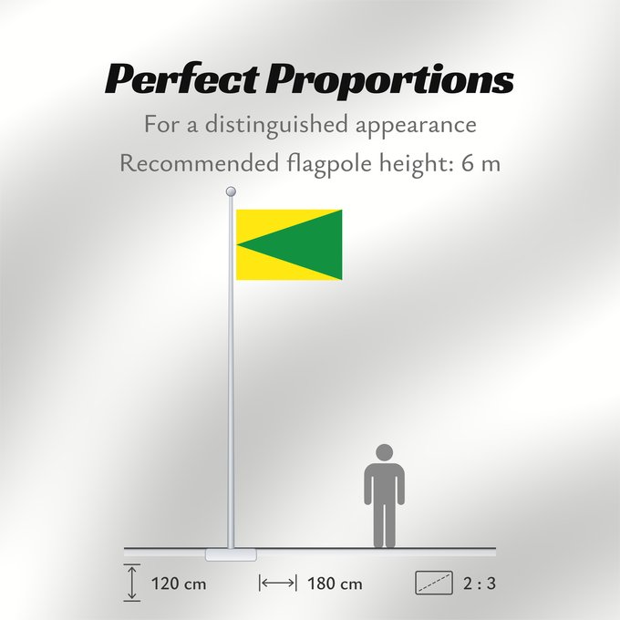 Flag Proportions: Houyet Belgian municipality Houyet