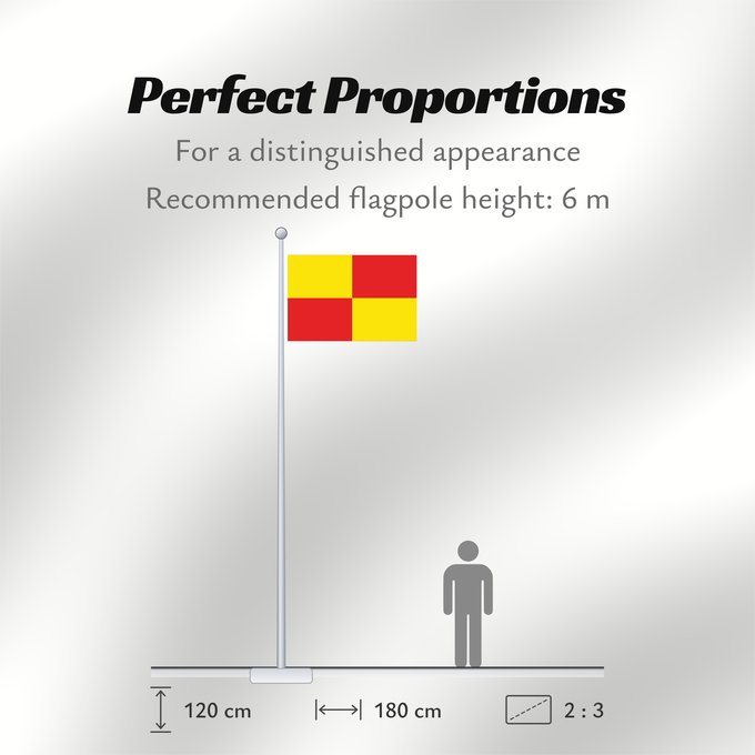 Flag Proportions: Kortessem Belgian municipality Kortessem Gemeente Kortessem