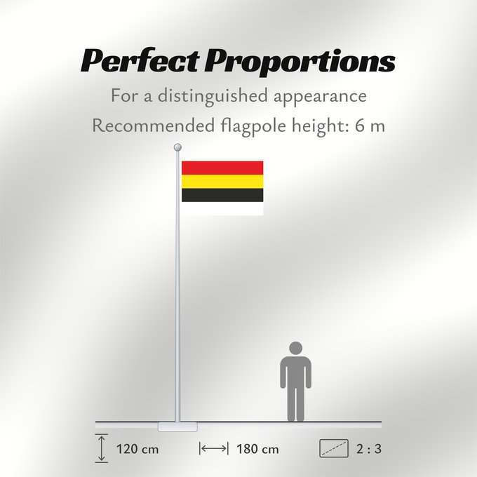 Flag Proportions: Lierde Belgian commune of Lierde