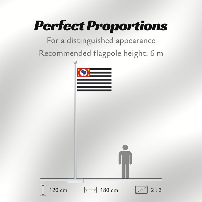 Flag Proportions: São Paulo Sao Paulo São Paulo, Brasil