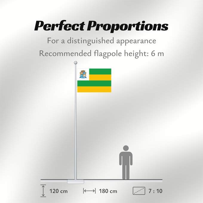 Flag Proportions: Aracaju City Aracaju city, Sergipe, Brazil Município de Aracaju no Estado de Sergipe, Brasil