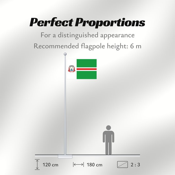 Flag Proportions: Bataguassu MatoGrossodoSul Brasil Bataguassu Município de Bataguassu no Estado de Mato Grosso do Sul