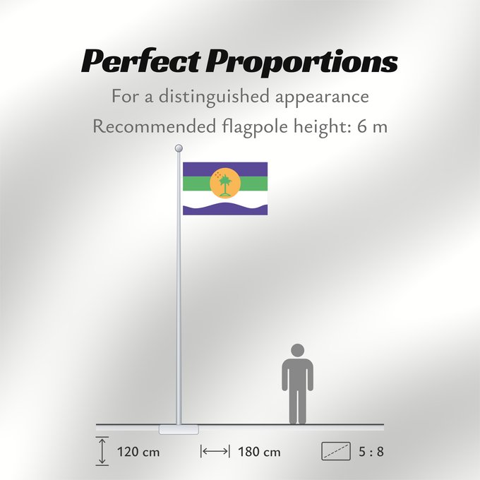 Flag Proportions: IlhaComprida SaoPaulo Brasil Ilha Comprida Município de Ilha Comprida no Estado de São Paulo