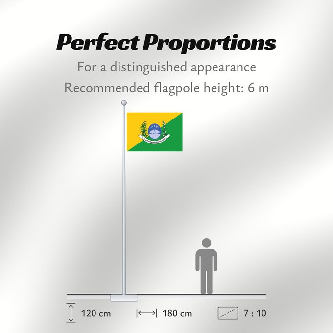 Flag Proportions: Itabi Município Itabi, sergipe