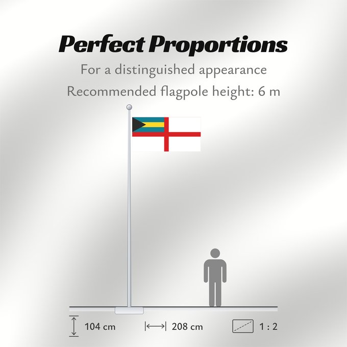 Flag Proportions: Naval Ensign of the Bahamas