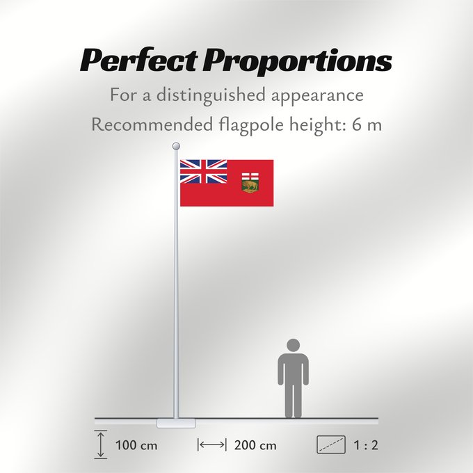Flag Proportions: Manitoba Manitoba Banniel proviñs Manitoba, Kanada