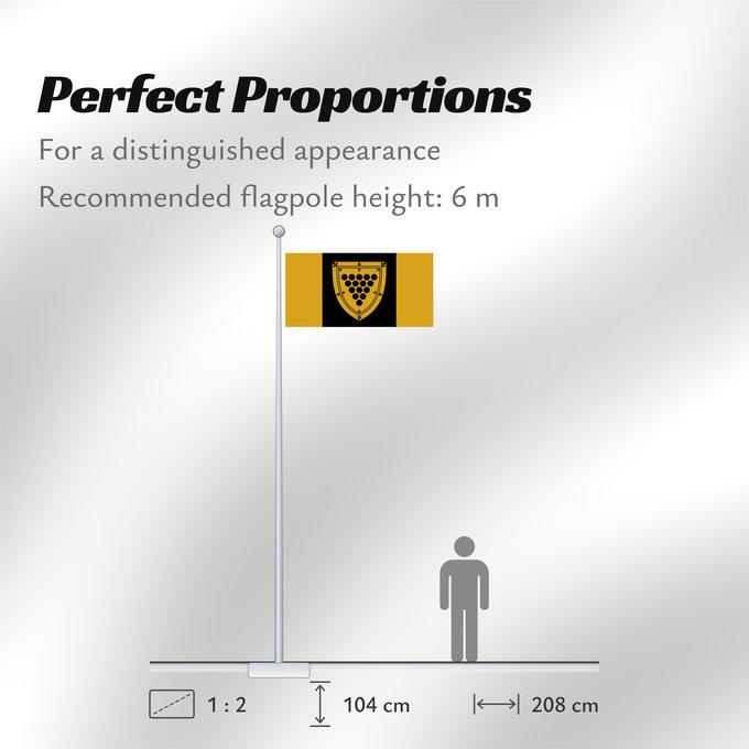Flag Proportions: Cornwall, Ontario  granted	Cornwall	Cornouailles, Ontario (accordé)	Cornwall, Ontario (concedido)	Cornwall, Ontario (verliehen)	Cornwall, Ontario (concesso)