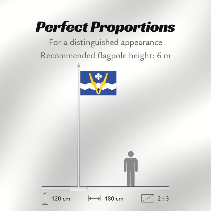 Flag Proportions: JJ Flag of Shawinigan Shawinigan